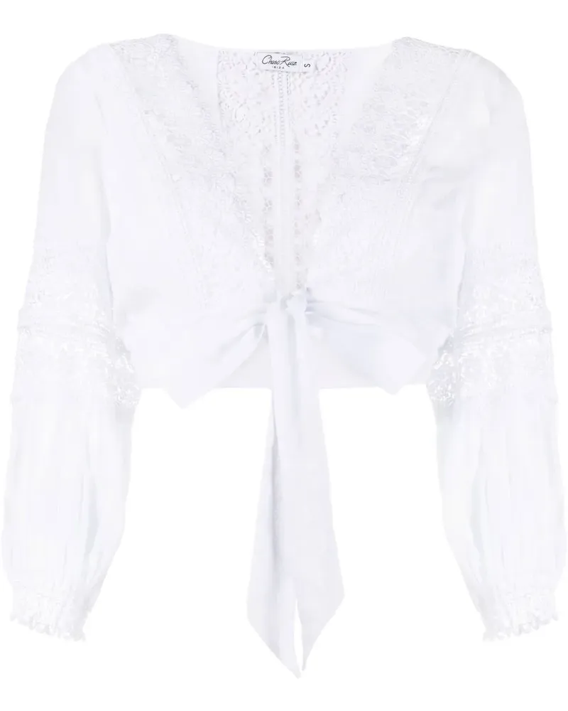 Charo Ruiz Vania Bluse - Weiß Weiß