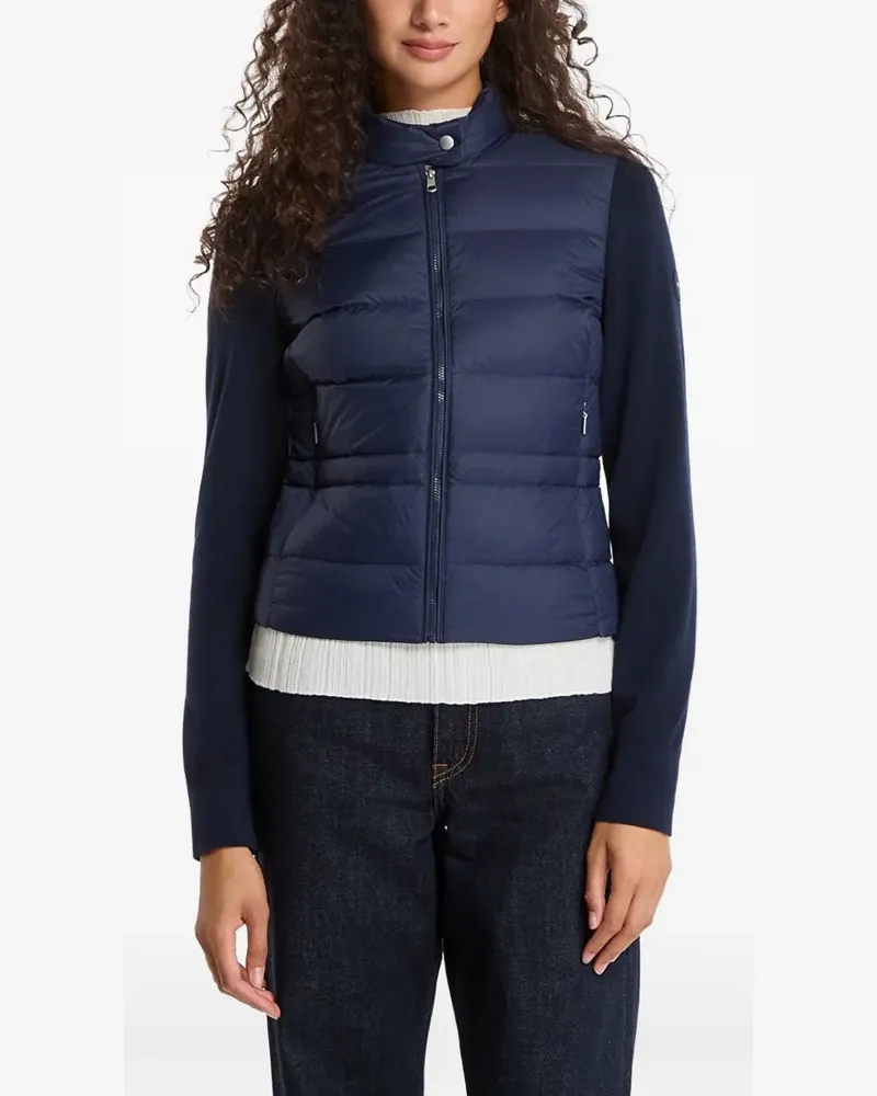 Tommy Hilfiger quilted knit-sleeve jacket - Blau Blau