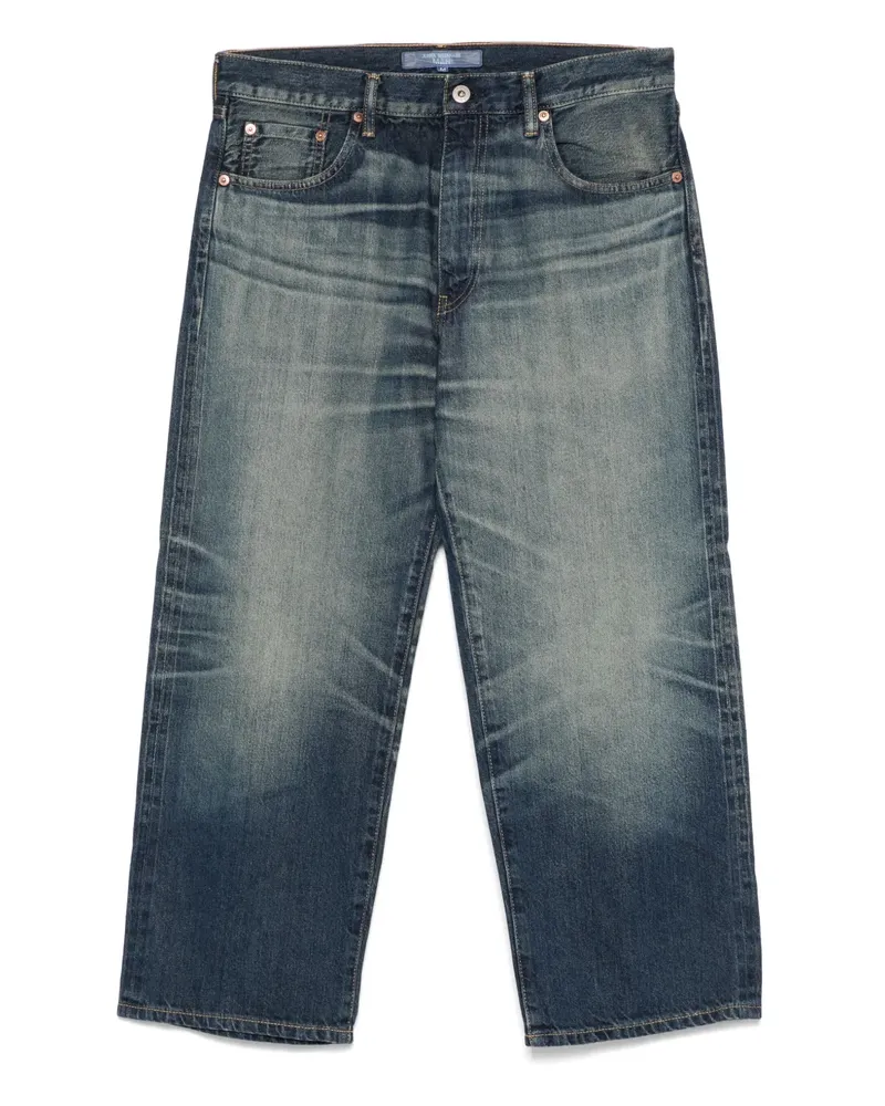Junya Watanabe Jeans mit Tragefalten - Blau Blau