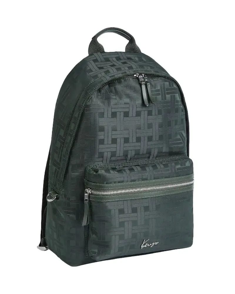 Kenzo woven-pattern backpack - Grün Grün