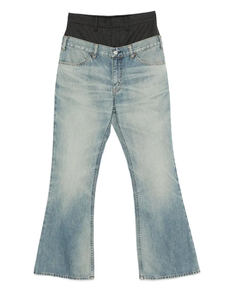 Junya Watanabe Jeans mit doppeltem Bund - Blau Blau