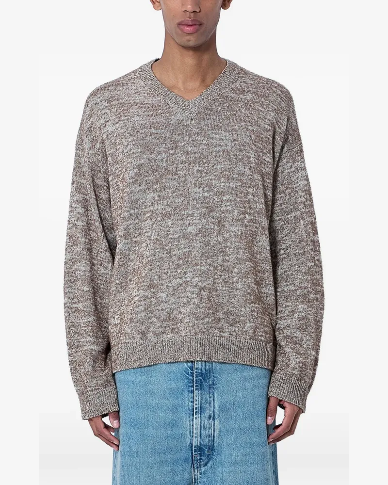 Maison Margiela V-neck sweater - Nude Nude