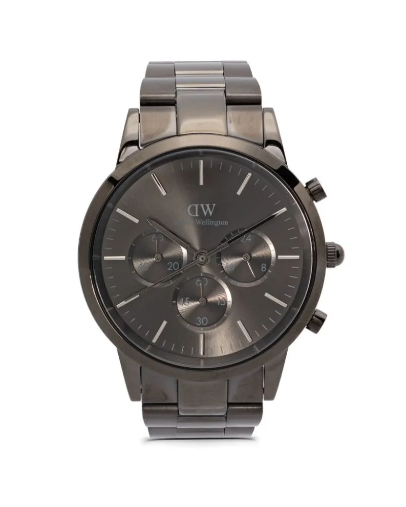 Daniel Wellington Iconic Chronograph Link 42mm - Grau Grau