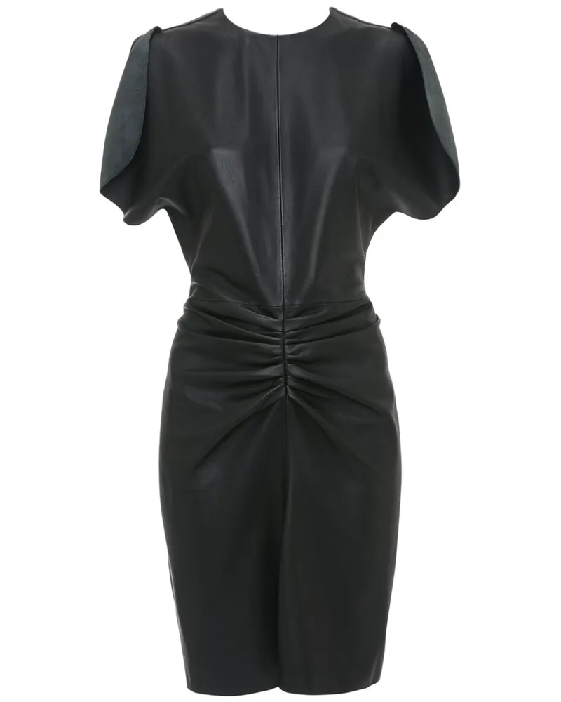 Victoria Beckham Gerafftes Minikleid - Schwarz Schwarz