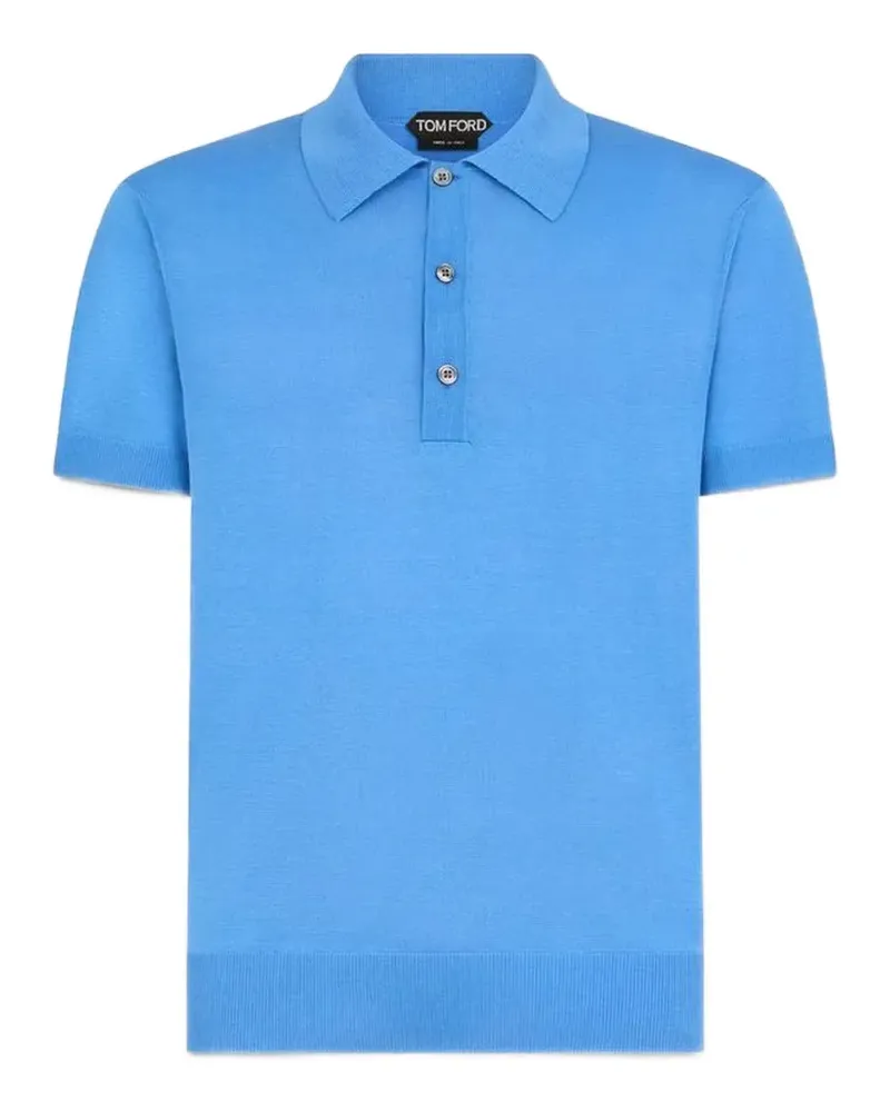 Tom Ford short-sleeve polo shirt - Blau Blau