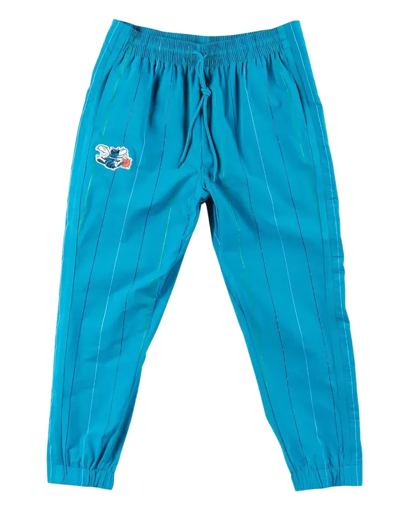 Mitchell & Ness x NBA Charlotte Hornets Jogginghose mit Nadelstreifen - Blau Blau