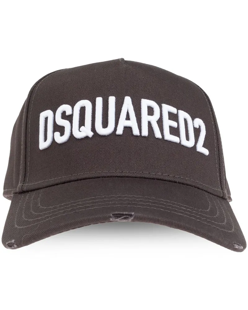 Dsquared2 Baseballkappe mit Logo-Patch - Schwarz Schwarz