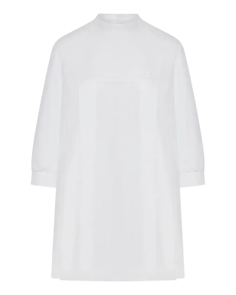 Miu Miu Oversized-Bluse mit Stehkragen - Weiß Weiß