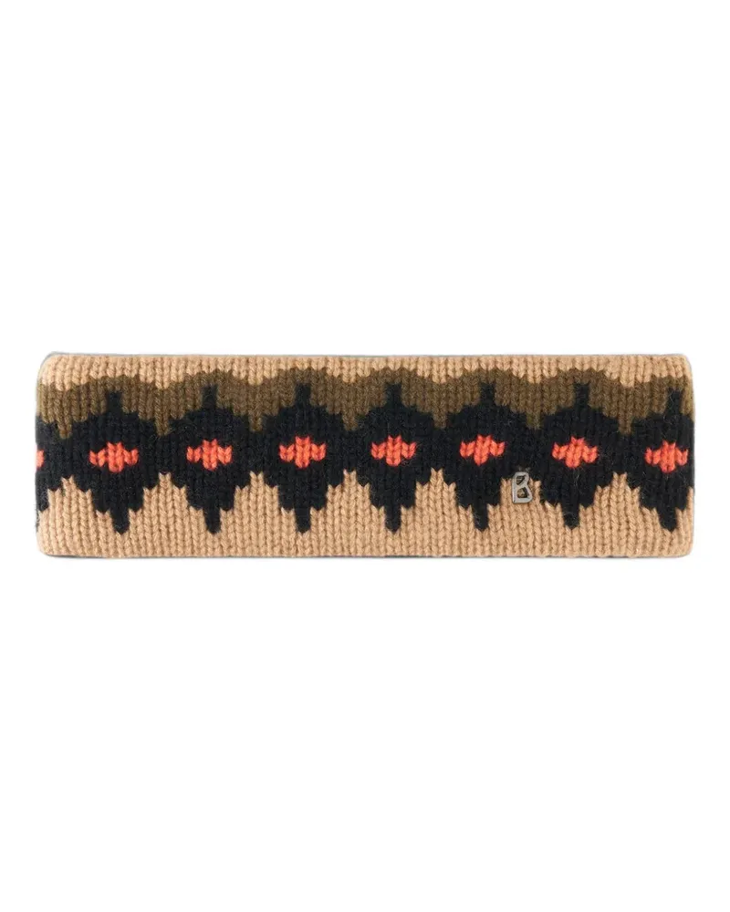 Bogner Loca Stirnband mit Norwegermuster - Nude Nude