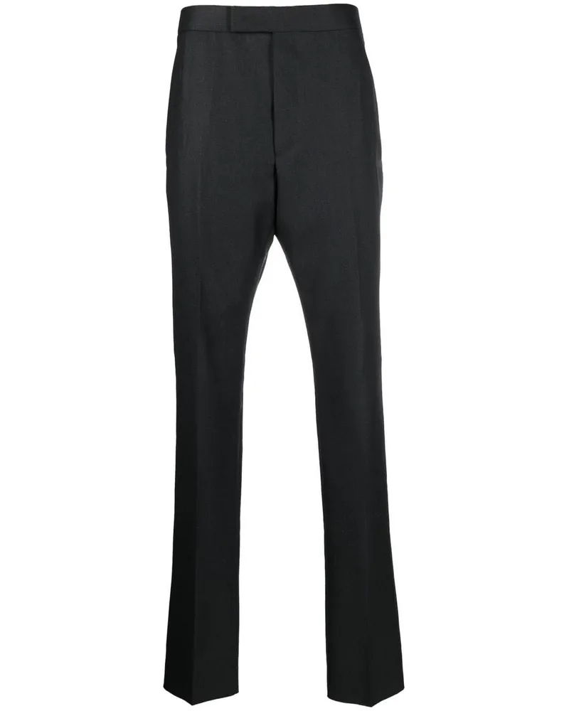 Thom Browne Hose mit Taillenriegel Schwarz