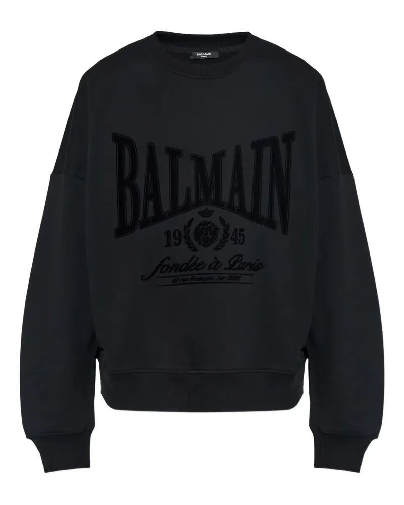 Balmain Sweatshirt mit Logo-Print - Schwarz Schwarz