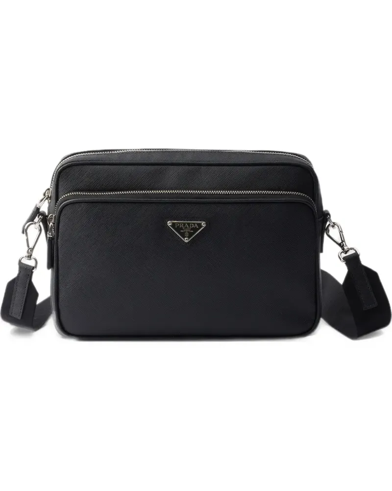 Prada Schultertasche aus Saffiano-Leder - Schwarz Schwarz