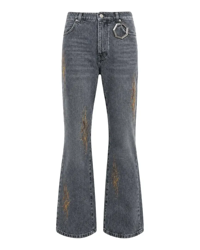 alchemist Studio crystal-embellished jeans - Grau Grau