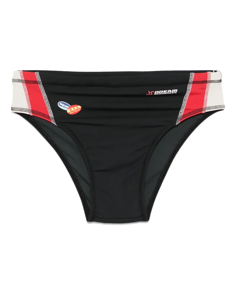 Martine Rose Badehose mit Logo-Print - Schwarz Schwarz