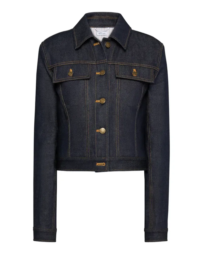 Thom Browne pointed-collar denim jacket - Blau Blau