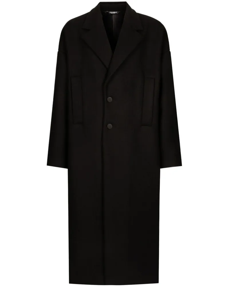 Dolce & Gabbana Mantel im Oversized-Look - Schwarz Schwarz