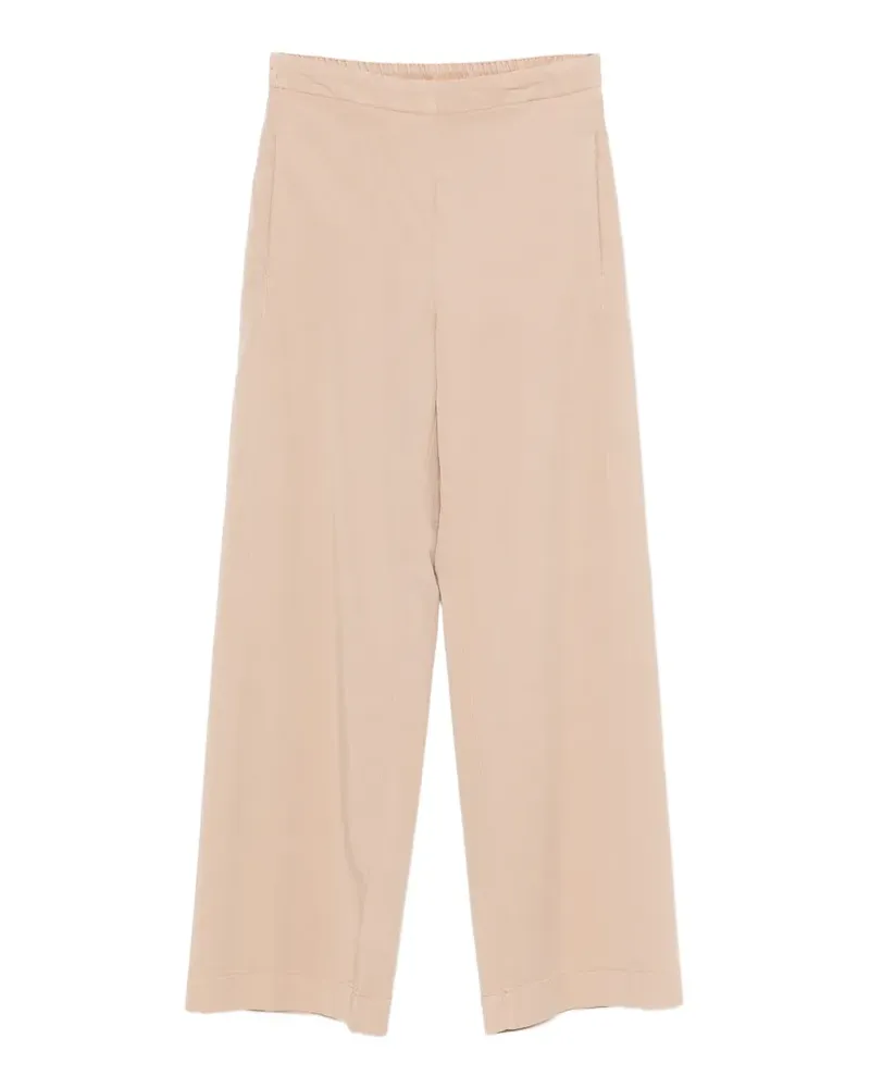 VIA MASINI 80 silk trousers - Nude Nude