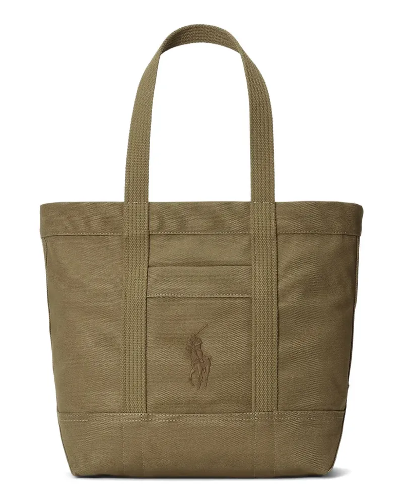 Ralph Lauren Shopper mit Logo-Applikation - Grün Grün