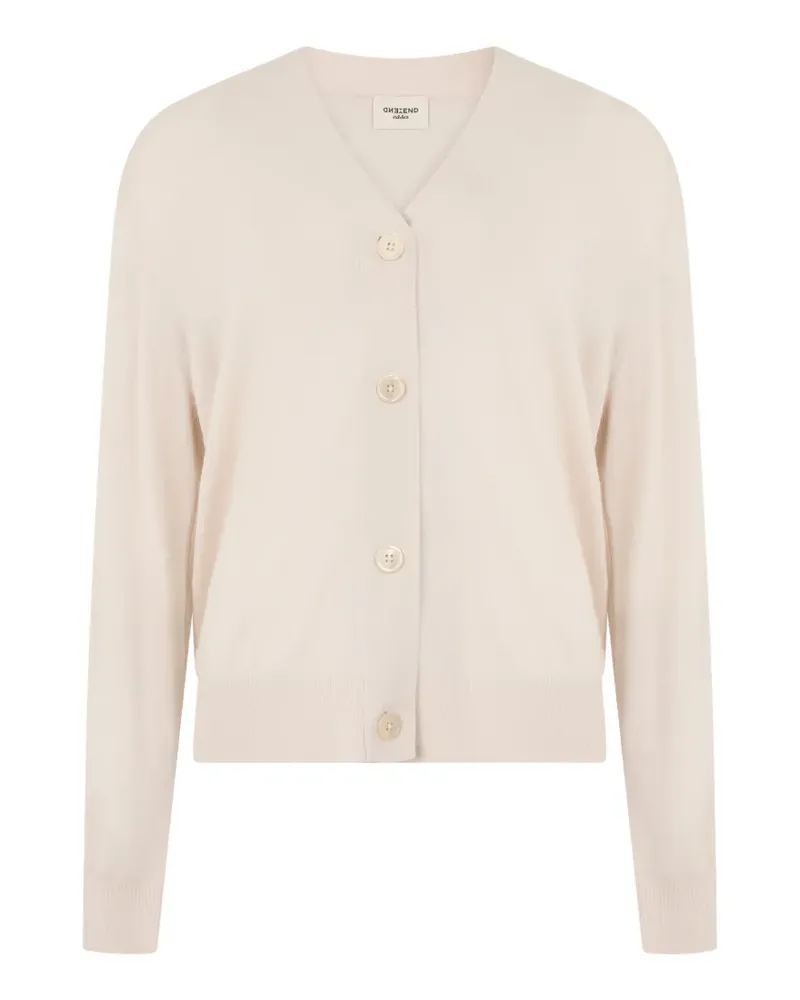 Max Mara Torre V-neck button-up cardigan - Nude Nude
