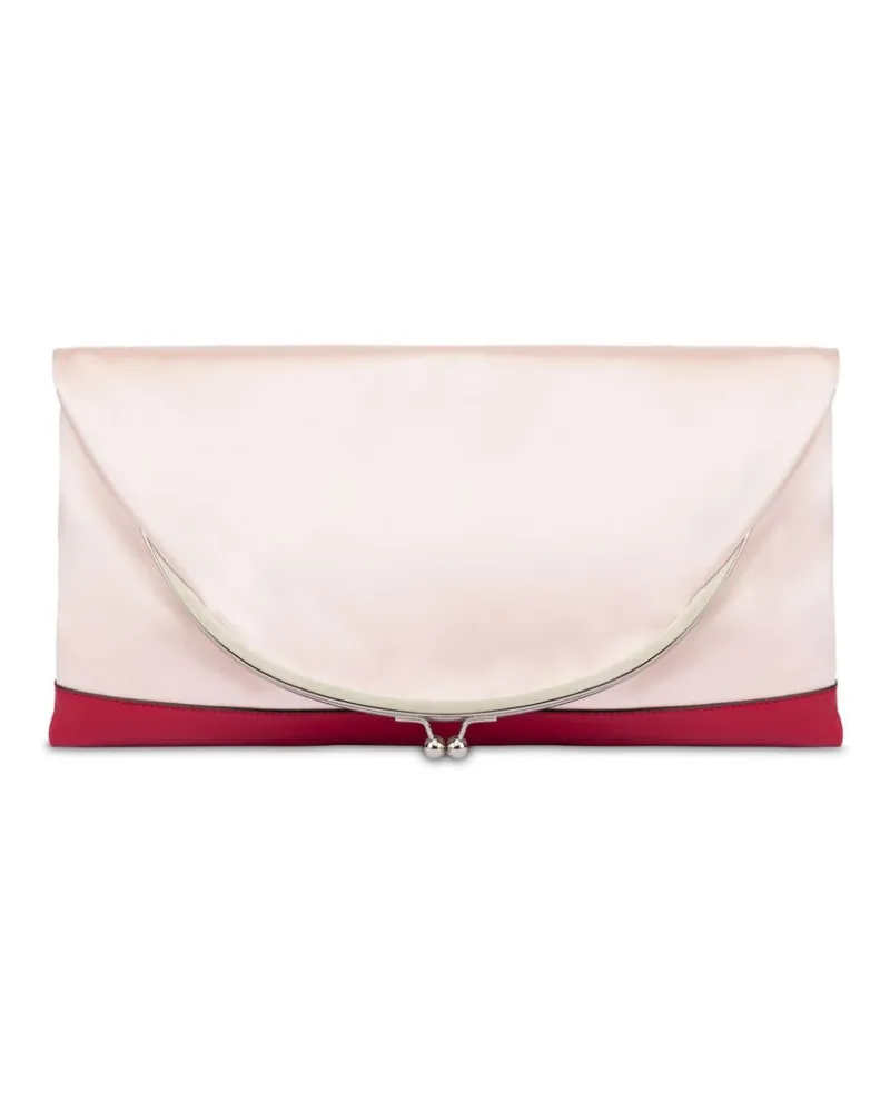 Moschino Clutch mit Kugelketten-Schulterriemen - Rosa Rosa