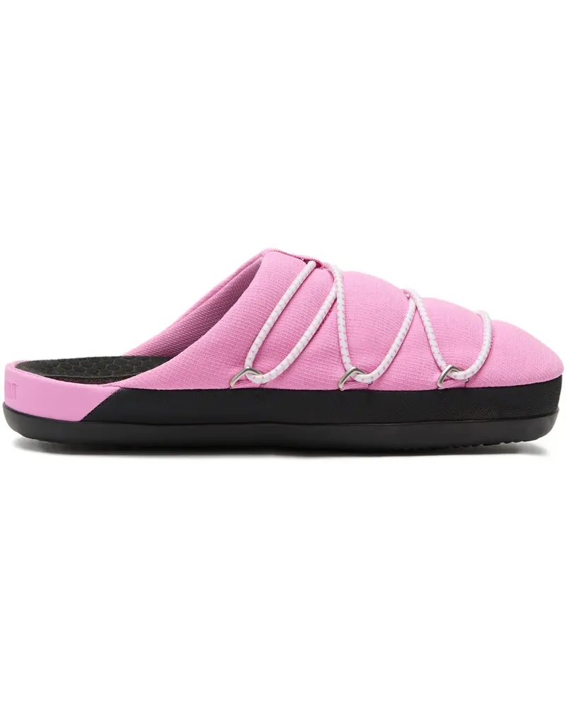 Moon Boot Slipper mit Stretchbund - Rosa Rosa