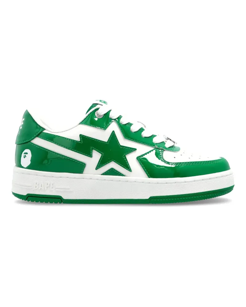 BAPE star panelled leather sneakers - Grün Grün