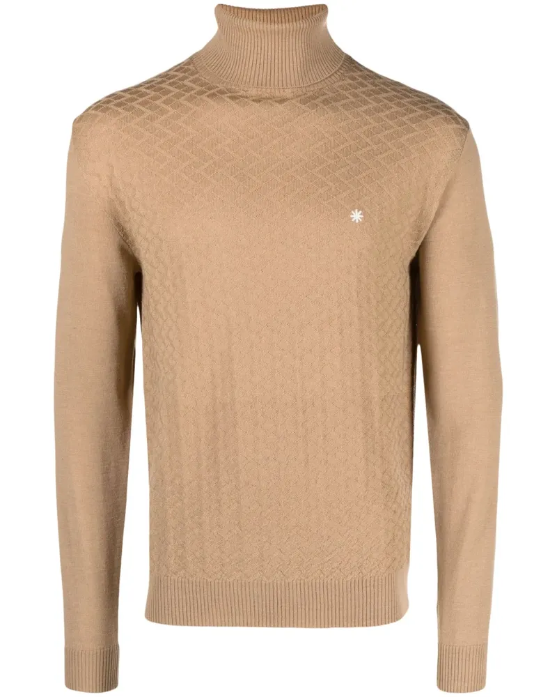 Manuel Ritz Pullover mit Logo-Stickerei - Braun Braun