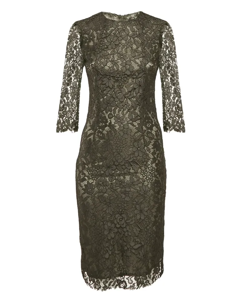 Joseph Kleid mit Dreiviertelärmeln - Grün Grün