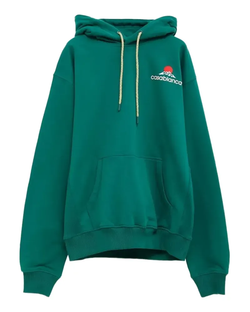 Casablanca Paris Hoodie mit Montagne-Print - Grün Grün