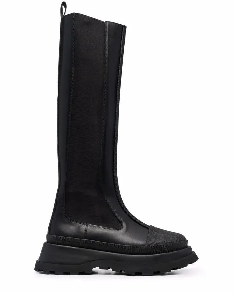 Jil Sander Kniehohe Stiefel - Schwarz Schwarz