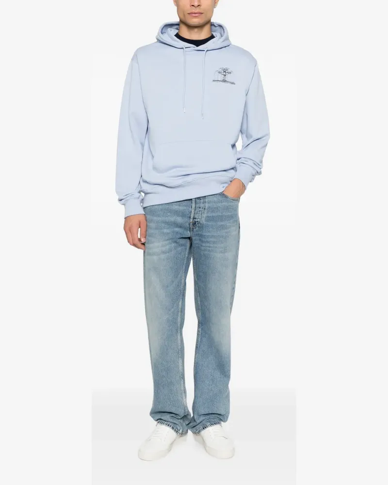 Drôle de Monsieur Fountain Hoodie - Blau Blau