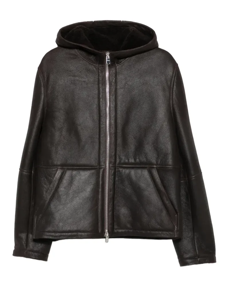Dondup Shearling-Jacke mit Kapuze - Braun Braun