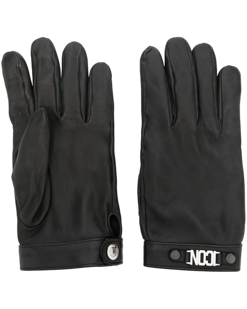 Dsquared2 Handschuhe aus Leder - Schwarz Schwarz