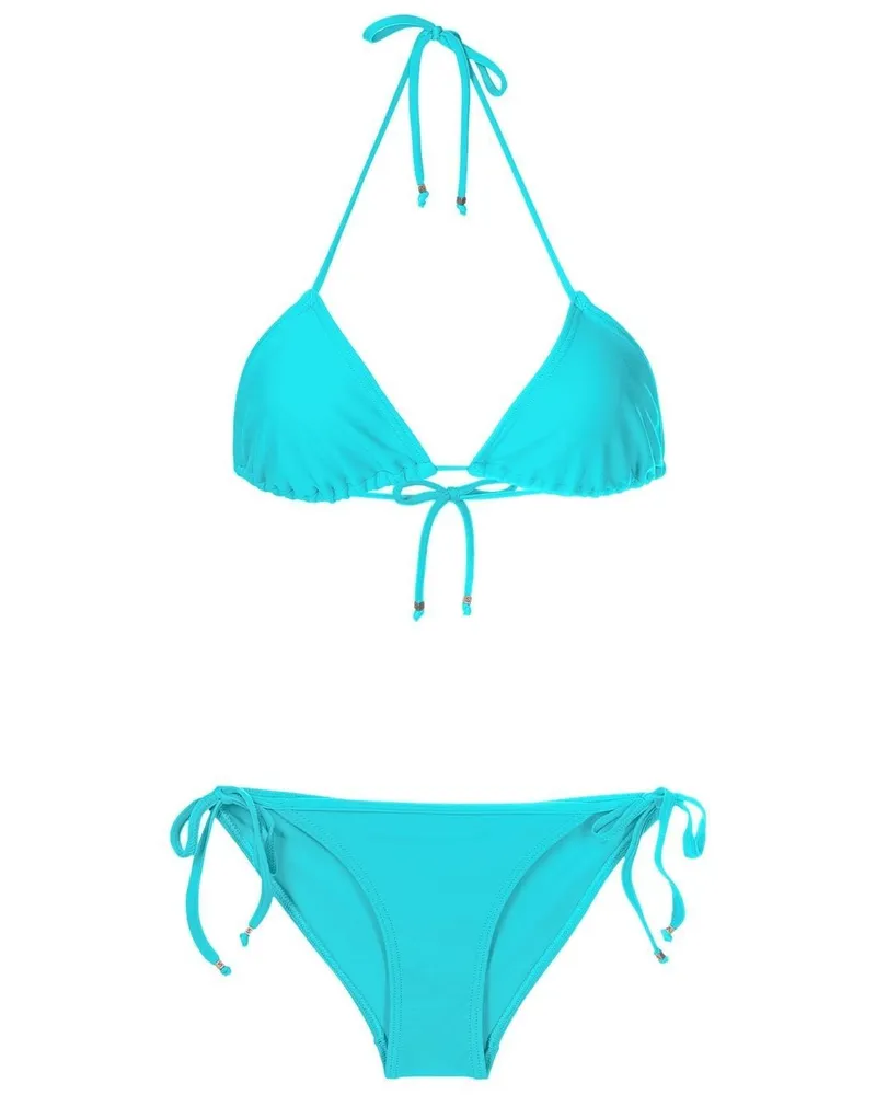 Amir Slama Triangel-Bikini - Blau Blau