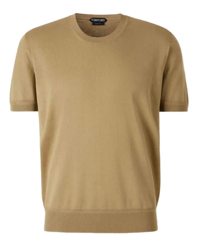 Tom Ford Round Neck Luxury T-Shirt - Nude Nude
