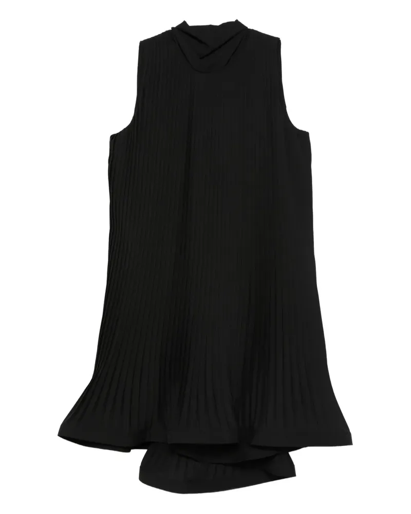 P.A.R.O.S.H. P.A.R.O H. Plissiertes Minikleid - Schwarz Schwarz