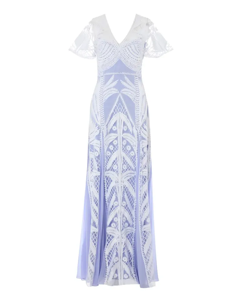 Temperley London GISELLE Abendkleid mit Stickerei - Blau Blau