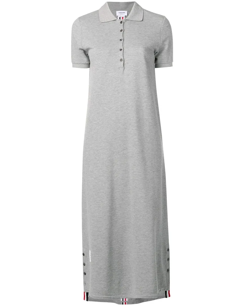 Thom Browne Polokleid mit Logo-Streifen - Grau Grau