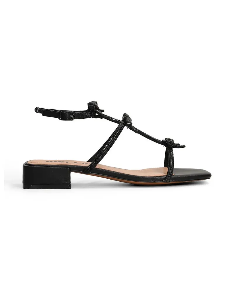 Bibi Lou bow-embellished crystal-encrusted sandals - Schwarz Schwarz