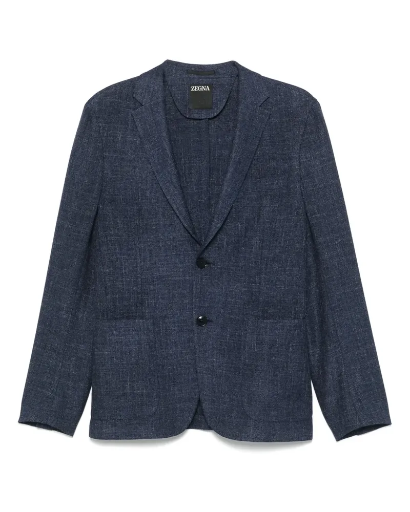 Ermenegildo Zegna Gewebtes Sakko - Blau Blau