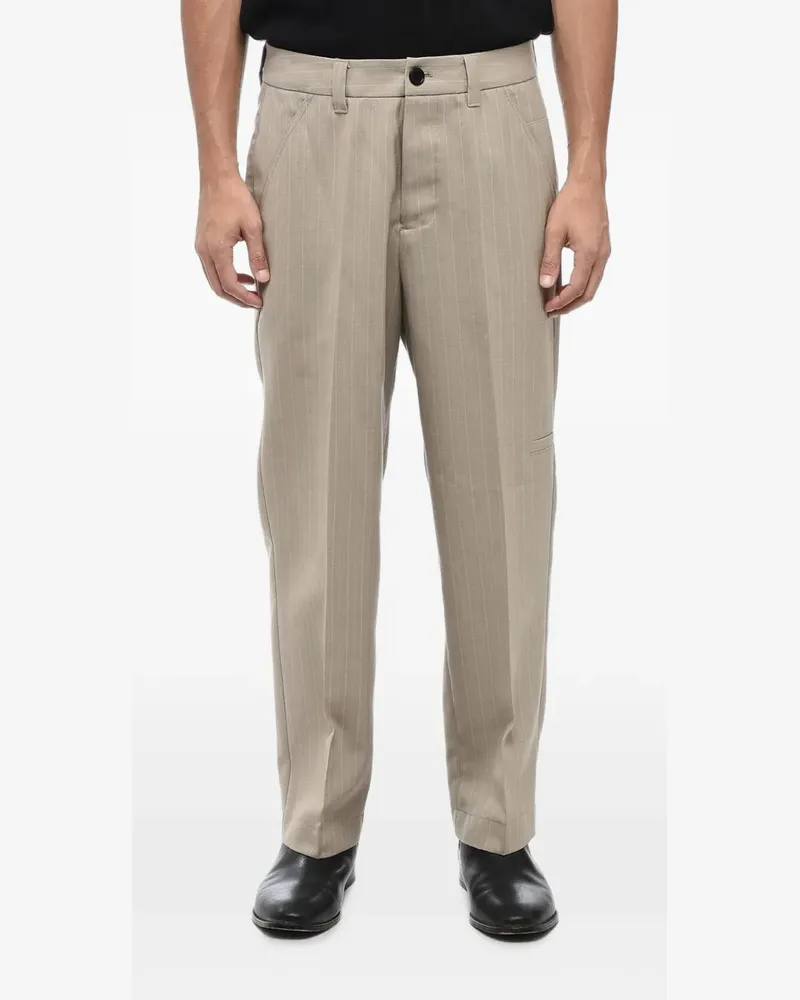 AllSaints Anaco pinstriped trousers - Grau Grau