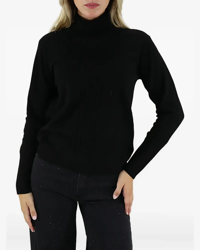 Kocca Anesio ribbed roll-neck sweater - Schwarz Schwarz