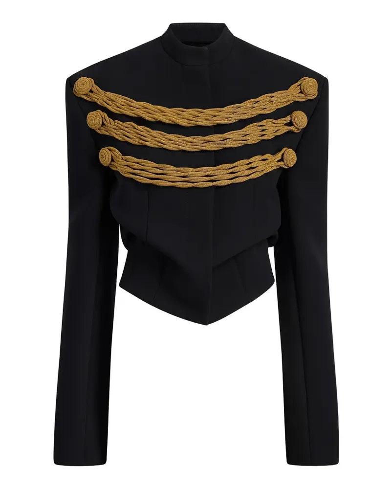KHAITE York jacket with cord embroidery - Schwarz Schwarz