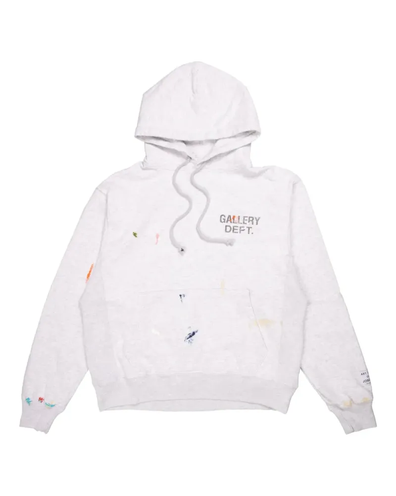 GALLERY DEPT. Hoodie mit gemaltem Logo-Detail - Grau Grau