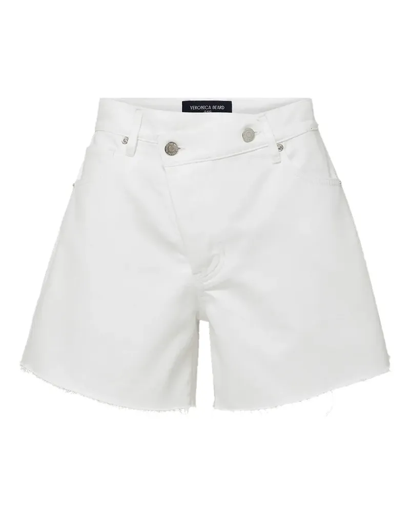 Veronica Beard Ellis crossover-waistband shorts - Weiß Weiß
