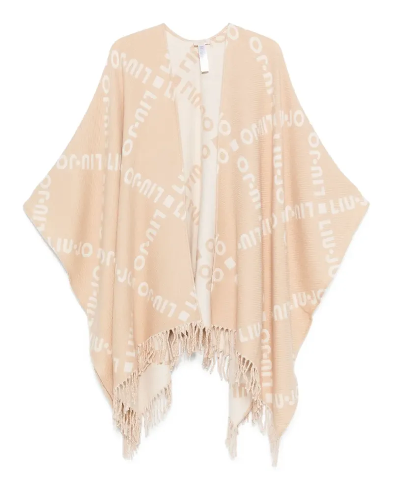 Liu Jo Cape mit Fransen - Nude Nude