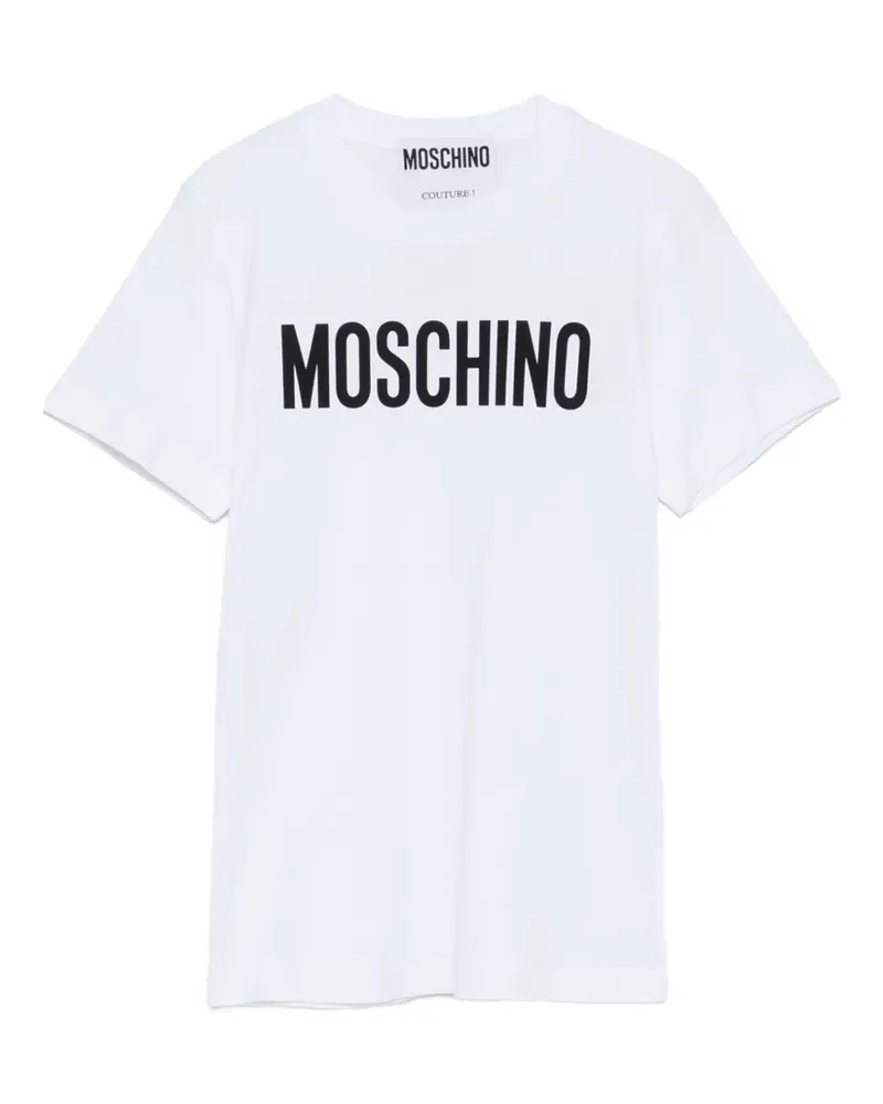 Moschino T-Shirt mit Logo-Print - Weiß Weiß