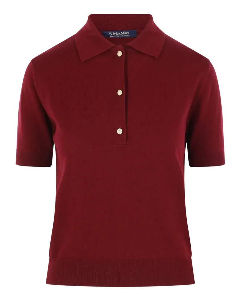 Max Mara Max Mara knit polo shirt - Rot Rot