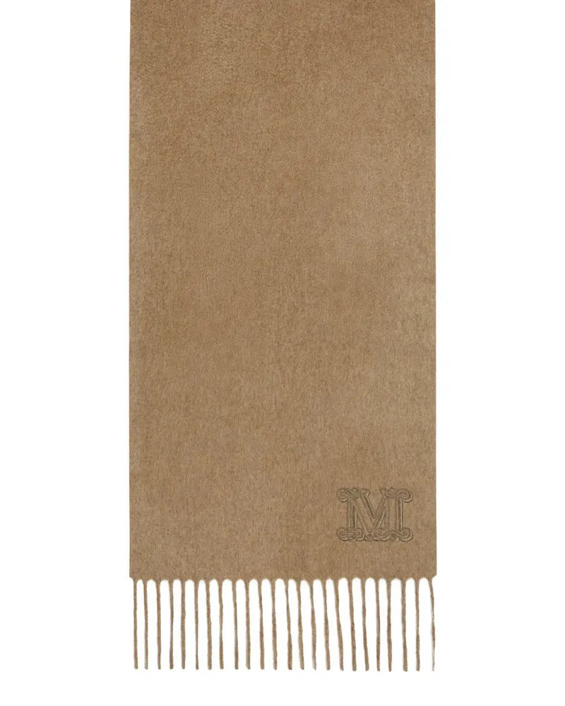 Max Mara Schal mit Fransen - Nude Nude