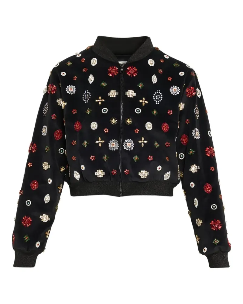 Alice + Olivia Jackie Bomberjacke - Schwarz Schwarz